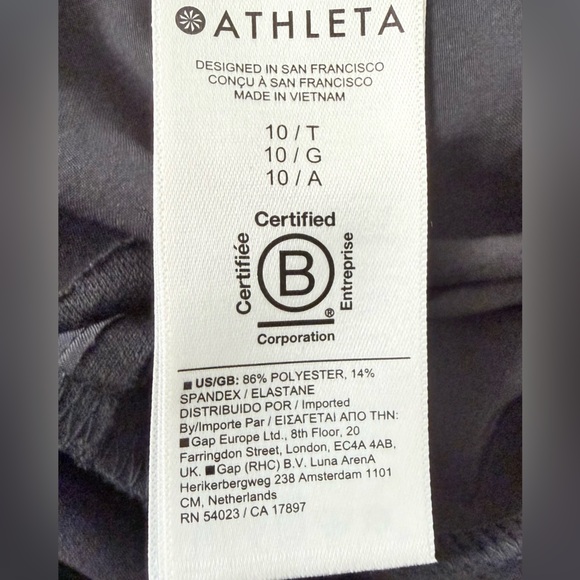 Athleta Black Brooklyn Jumpsuit Sleeveless 
Cropped Athleisure Size 10 Tall EUC - Picture 9 of 10